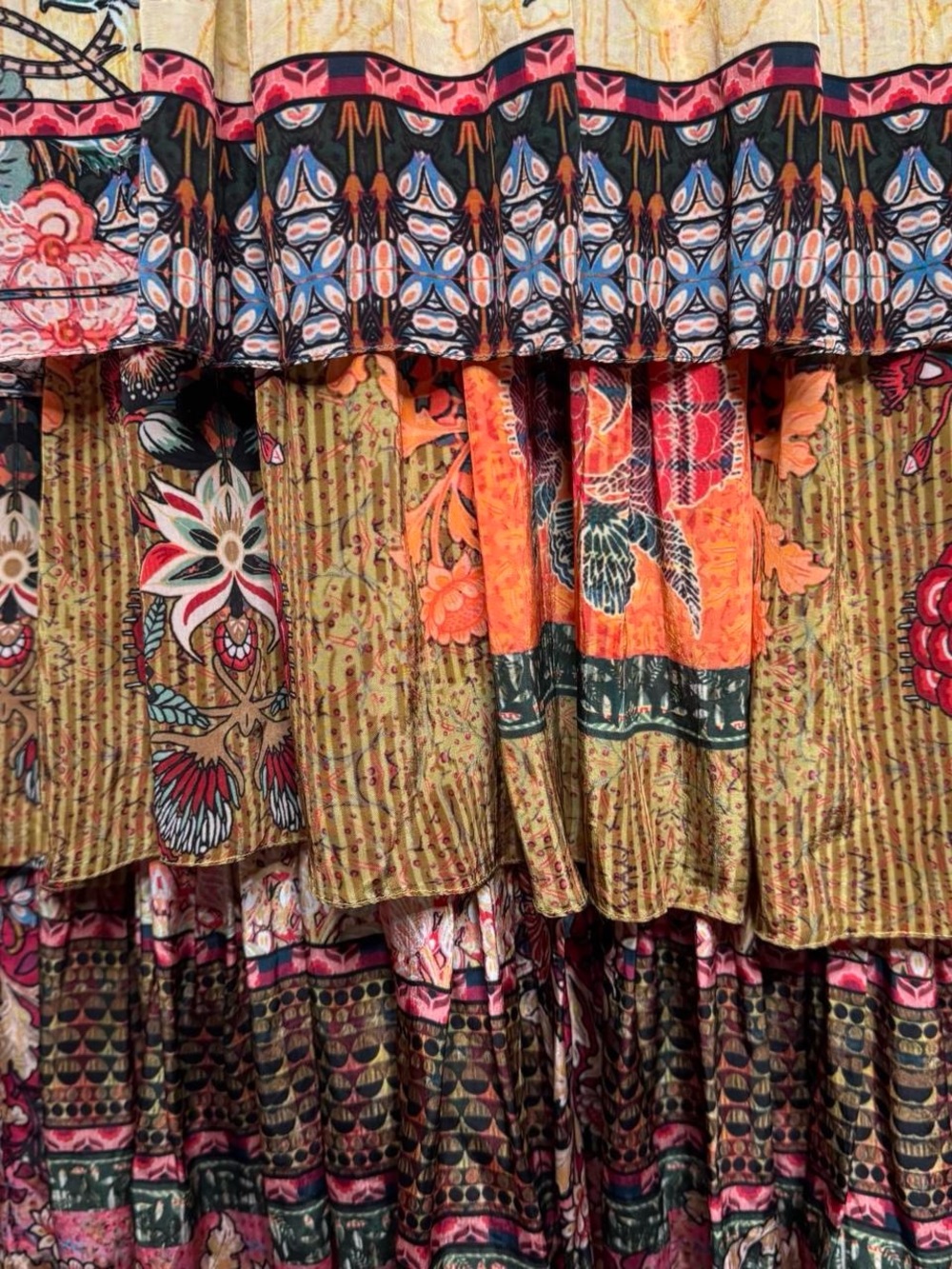 Tiered Floral Maxi Dress in Multicolor - Picture 5 of 8